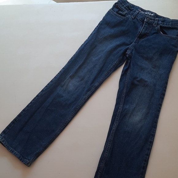 Cat & Jack relaxed straight 12 blue jeans - Picture 2 of 9